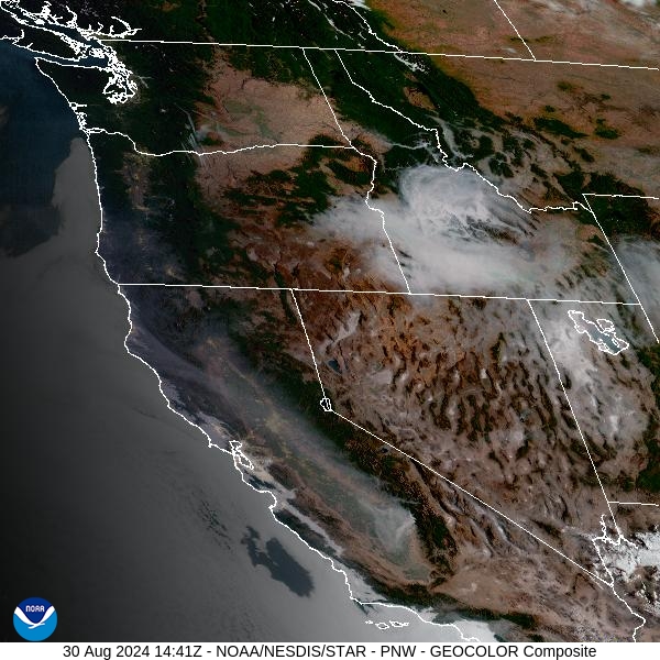 Friday morning’s satellite shows little to no smoke over Western Montana, with heavy smoke across much of central and southern Idaho.